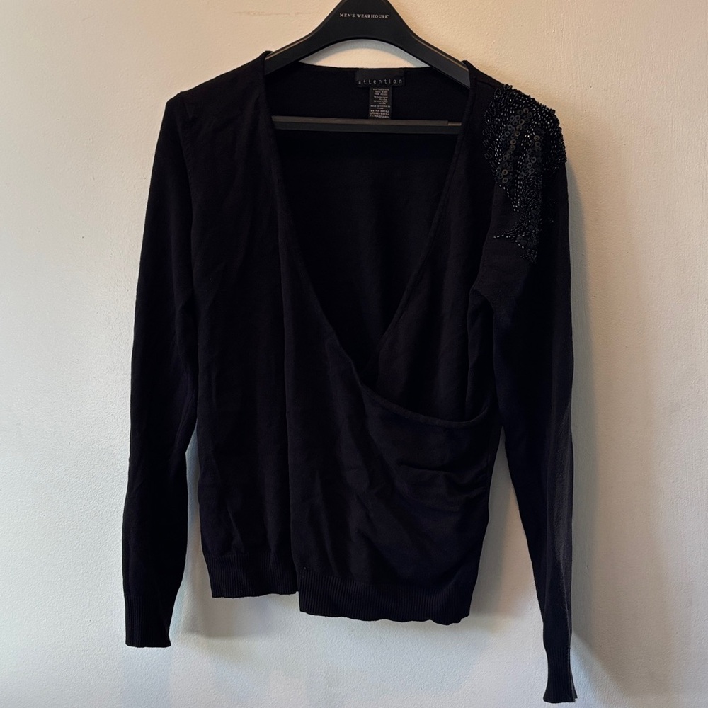 Women’s Black XL Attention Knitwear With beaded detail